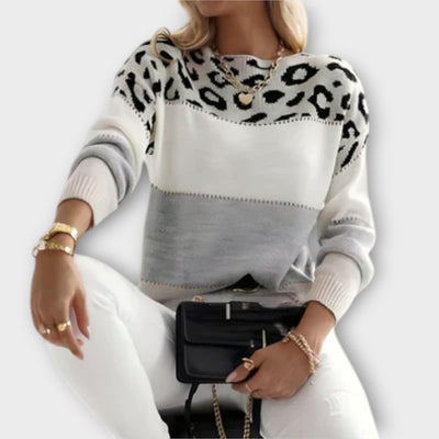 Comfortable Lion Design Sweater