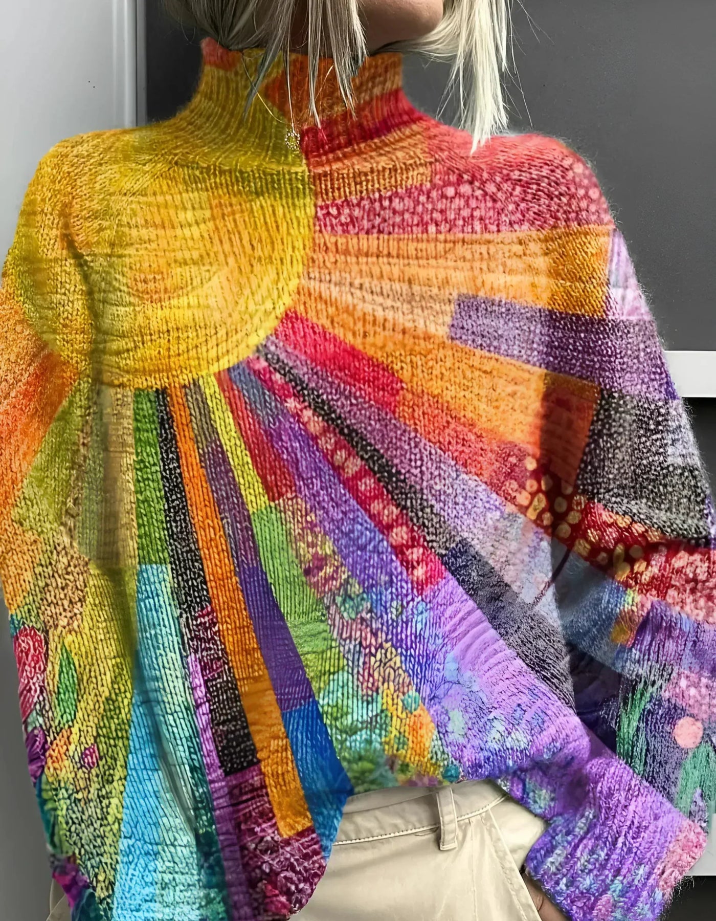 Ada - Colourful and Joyful Turtleneck