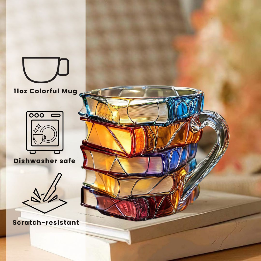 3D Reading Happiness Mug Handmade – Original